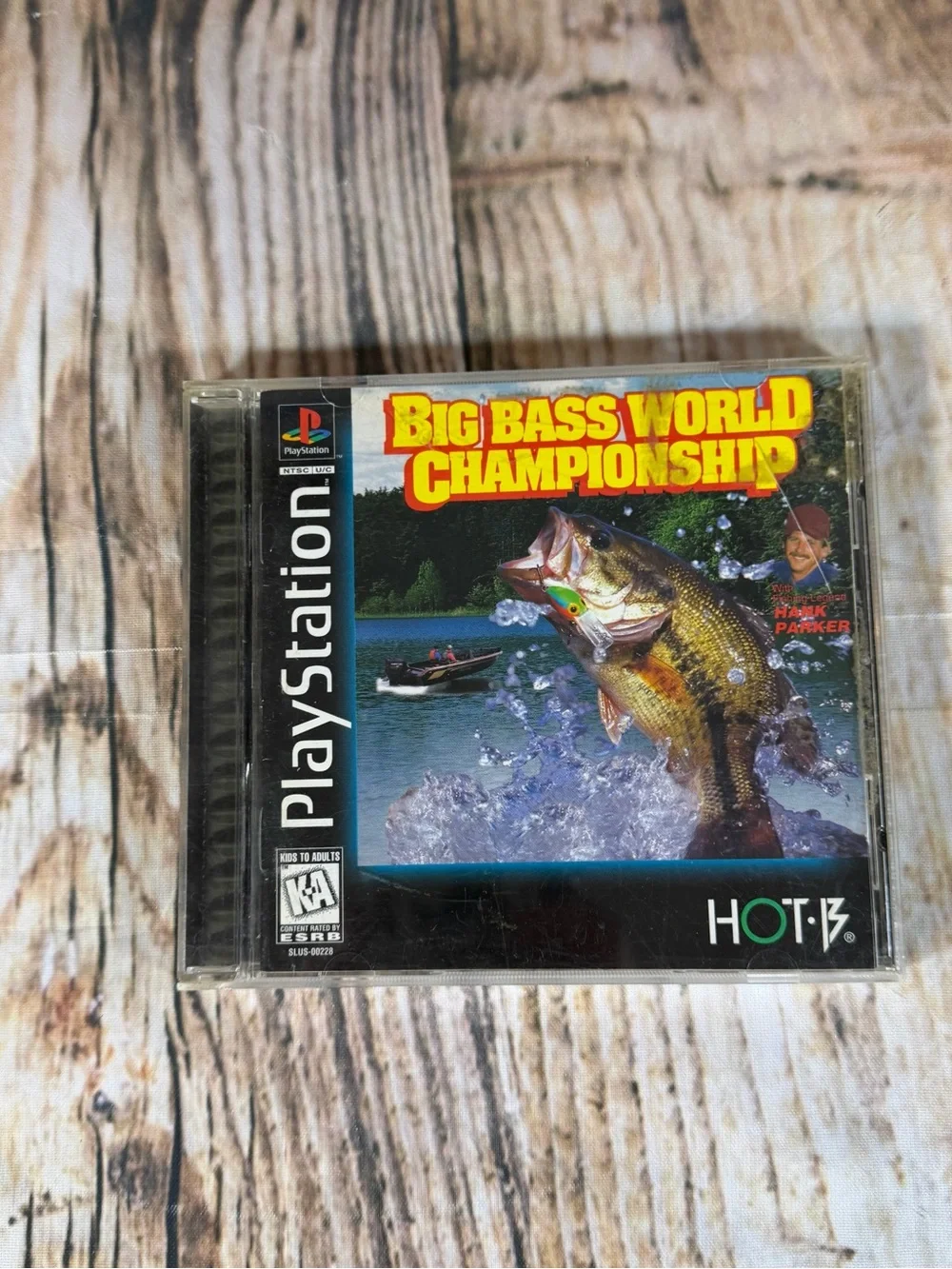 PlayStation 1 PS1 Big Bass World Championship 1996 Black Label Complete Game